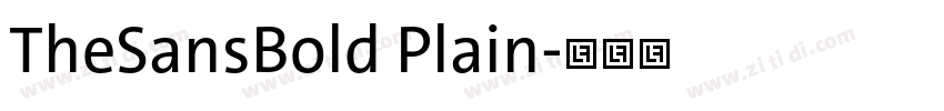 TheSansBold Plain字体转换